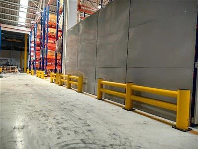 Пластичне шинске баријере са округлим цевима